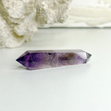 Load image into Gallery viewer, Amethyst double terminated crystal point – natural purple amethyst
