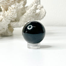 Load image into Gallery viewer, BLACK OBSIDIAN SPHERE
