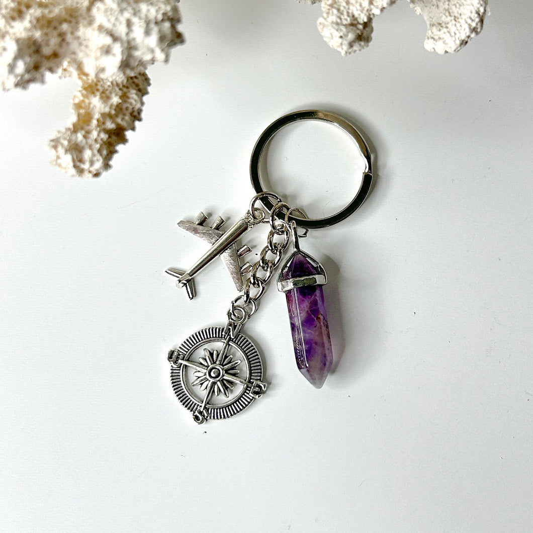 AMETHYST DT KEYCHAIN