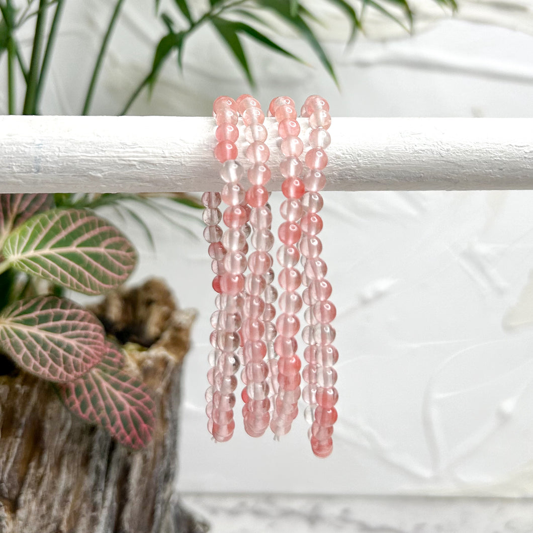 CHERRY QUARTZ BRACELET