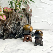 Load image into Gallery viewer, TIGERS EYE SPHERE
