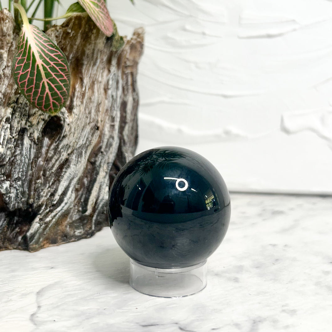 BLACK OBSIDIAN SPHERE