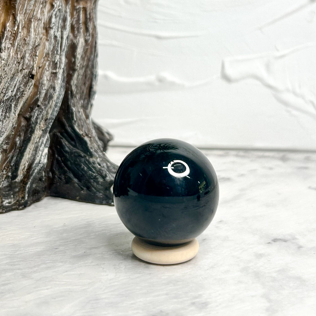 BLACK OBSIDIAN SPHERE