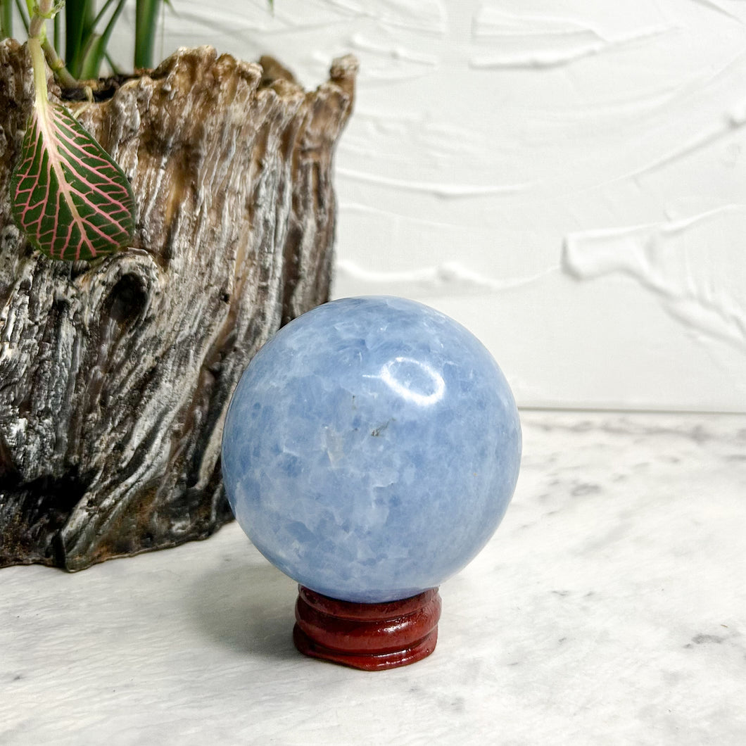 BLUE CALCITE SPHERE