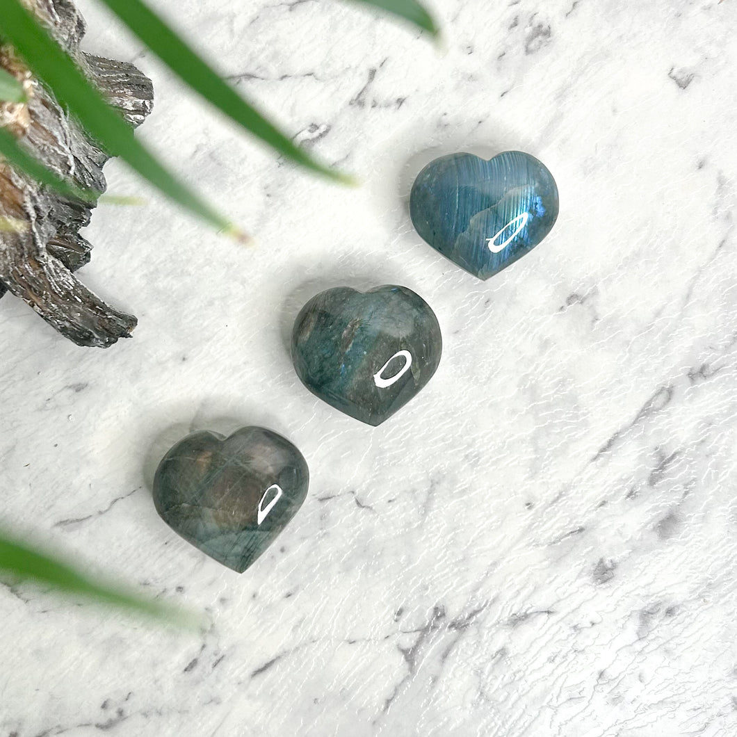 LABRADORITE HEART