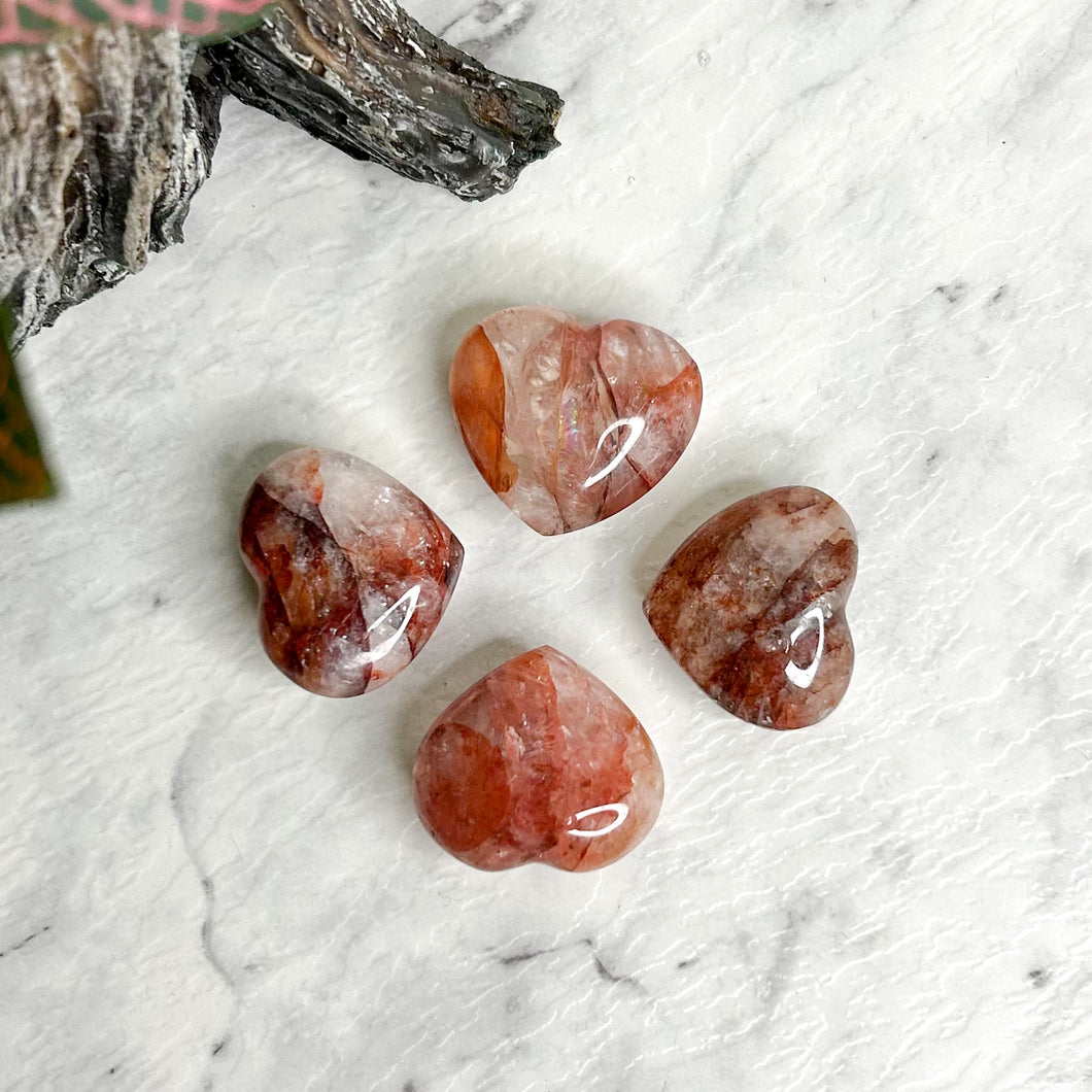 FIRE QUARTZ MINI HEART