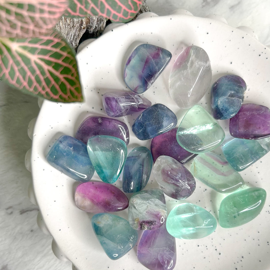 RAINBOW FLUORITE TUMBLE