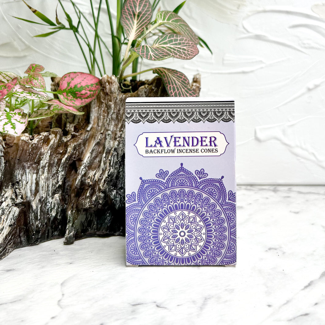 SACRED TREE LAVENDER BACKFLOW INCENSE CONES