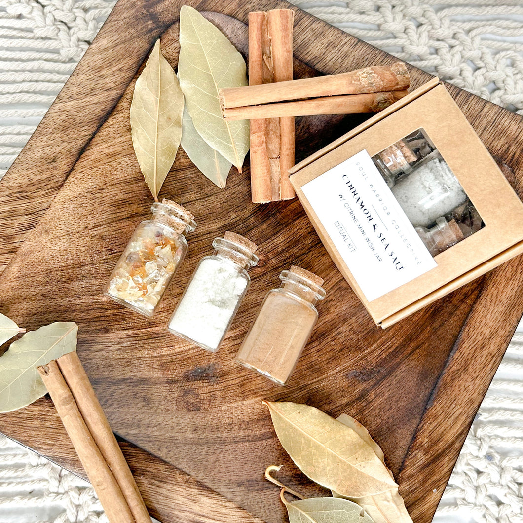 CINNAMON & SEA-SALT ABUNDANCE RITUAL KIT