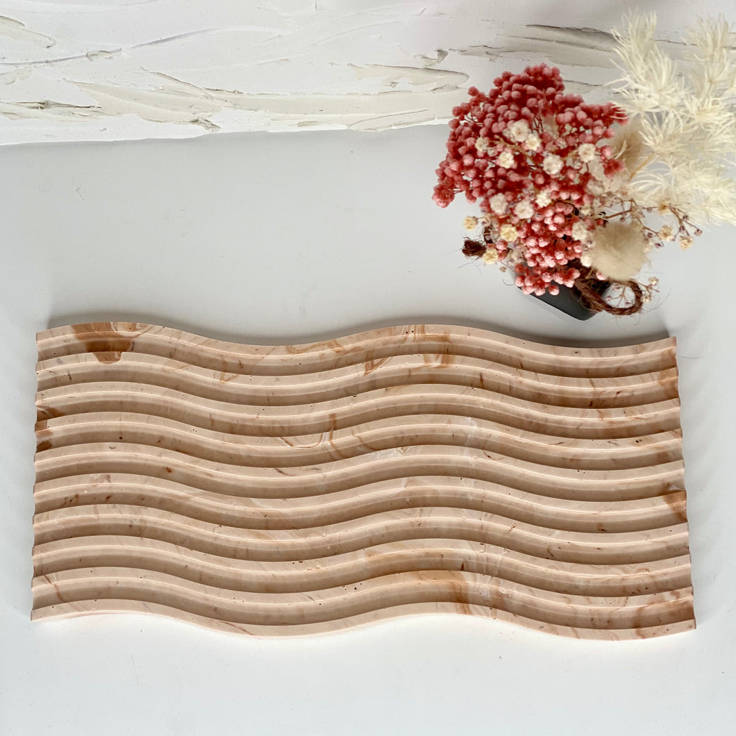 MARBLE WAVE TRAY (LARGE)