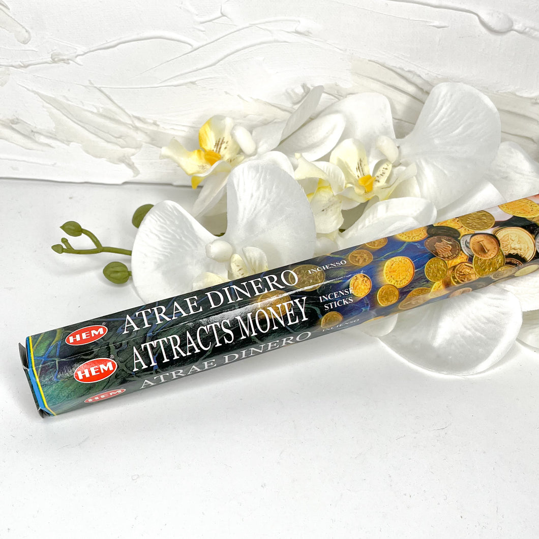 ATTRACTS MONEY HEM INCENSE STICKS