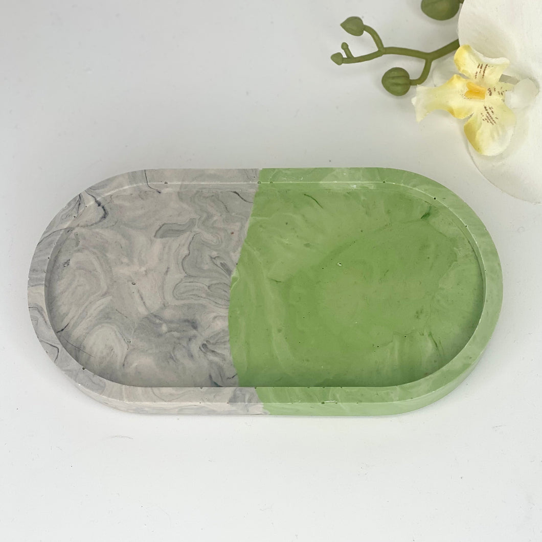 OVAL TRINKET TRAY (TWO TONE)